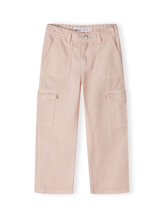 Spodnie cargo MINOTI, Rozmiar 152/158, Różowe, 22pant42