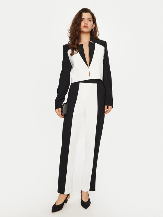 KARL LAGERFELD KARL LAGERFELD Marynarka A1W14044 Biały Relaxed Fit