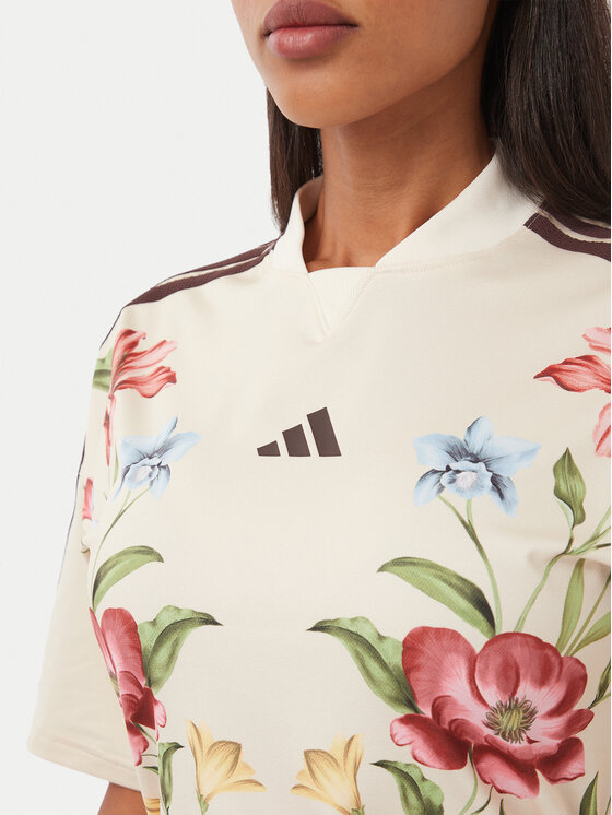adidas adidas Sukienka codzienna Adidas X Farm Rio Premium KR0257 Kremowy Slim Fit