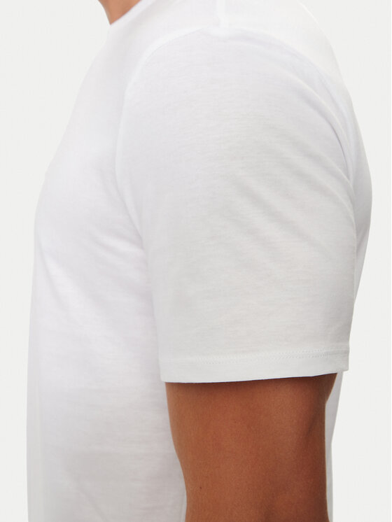 Guess Jeans Guess Jeans T-Shirt M4YI52 K8HM0 Biały Slim Fit