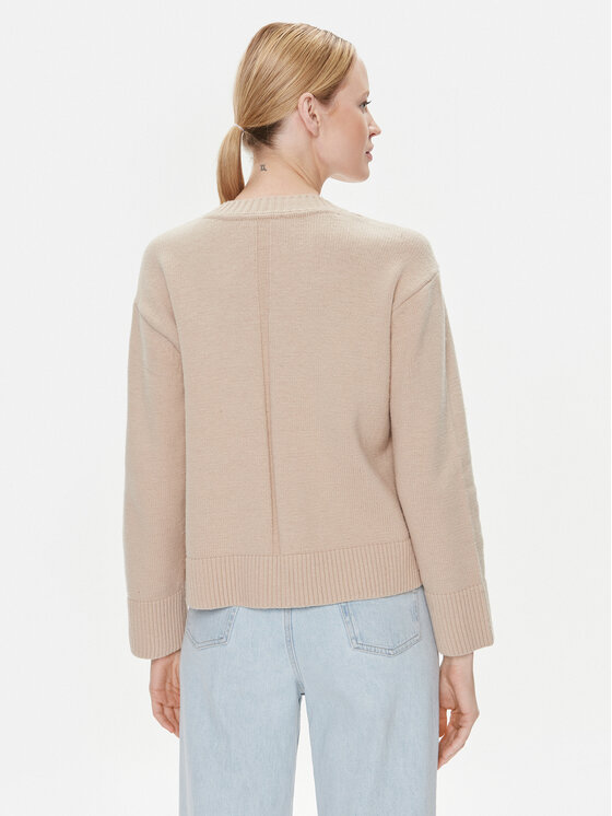 Tommy Hilfiger Tommy Hilfiger Cardigan WW0WW39922 Beige Relaxed Fit