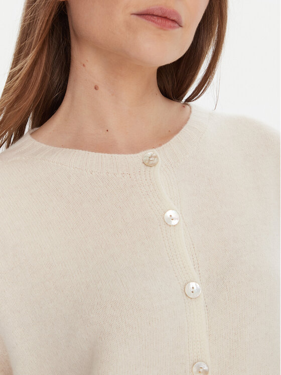 Kontatto Kontatto Strickjacke 3M0978C Écru Relaxed Fit