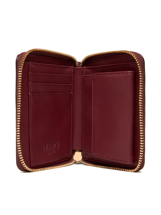 Liu Jo Liu Jo Голям дамски портфейл Ecs M Zip Around AF5156 E0027 Бордо