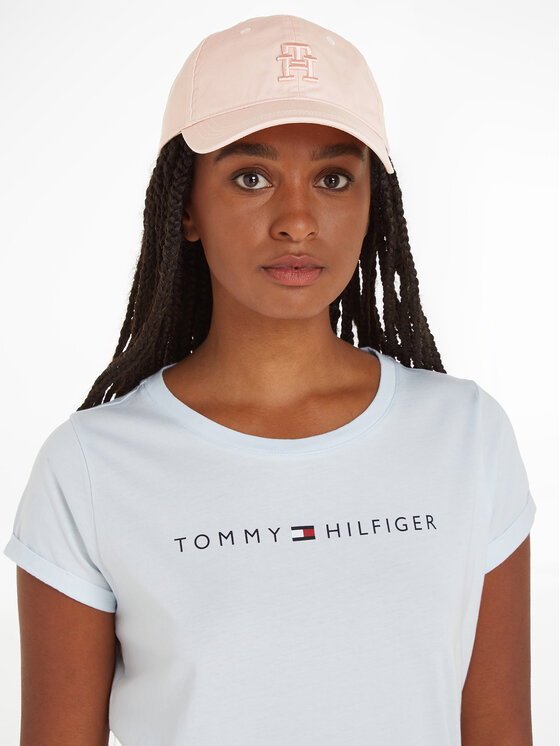 Tommy Hilfiger Tommy Hilfiger Czapka z daszkiem Beach Summer Soft Cap AW0AW16170 Różowy