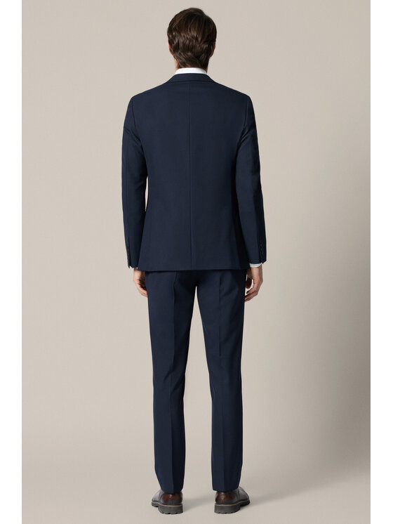 Lancerto Lancerto Garnitur Apricale GA073225000002 Granatowy Slim Fit