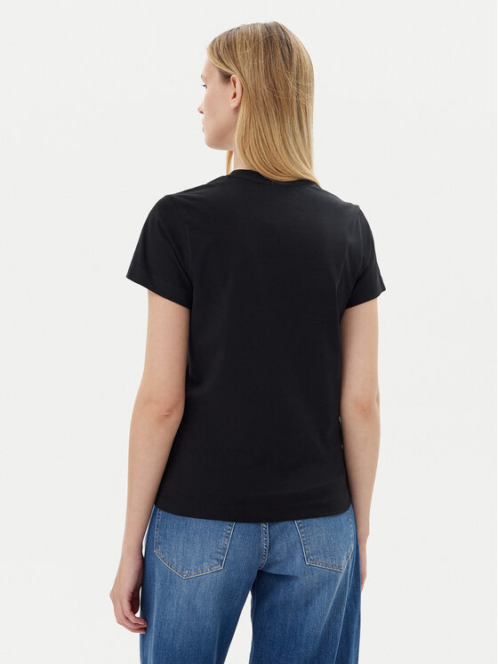 Guess Guess Póló V4YI21 KCDH1 Fekete Slim Fit