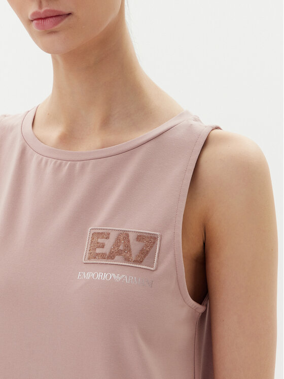 EA7 Emporio Armani EA7 Emporio Armani Ежедневна рокля 7W000180 AF12484 U4079 Розов Regular Fit