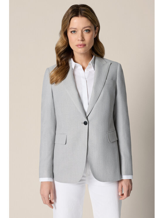 Lancerto Lancerto Marynarka Cortona MA131126000039 Szary Regular Fit