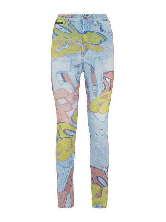 PHILIPP PLEIN PHILIPP PLEIN Jeansy 15355 Kolorowy Slim Fit
