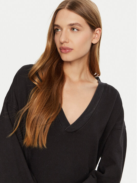 Champion Champion Μπλούζα 117636 Μαύρο Oversize