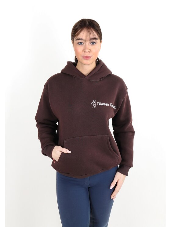 DKaren Sport DKaren Sport Bluza Eq 001 Brązowy Classic Fit