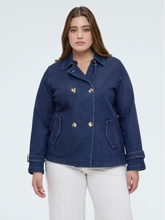 Fiorella Rubino Fiorella Rubino Kurtka przejściowa 8007T000355N024 Niebieski A-Line Fit