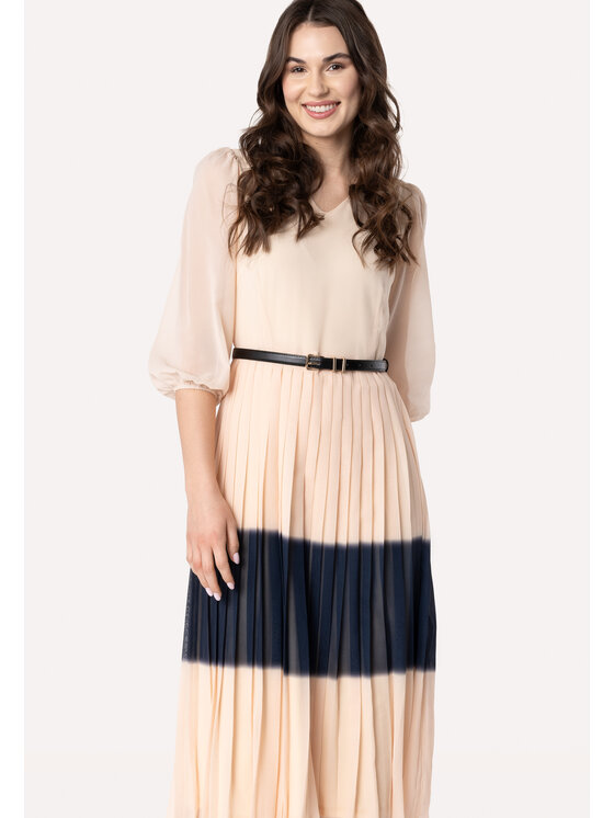 QUIOSQUE QUIOSQUE Každodenné šaty UŁAN DRESS Béžová Regular Fit