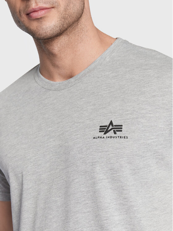 Alpha Industries Alpha Industries Tričko Basic 188505 Sivá Regular Fit
