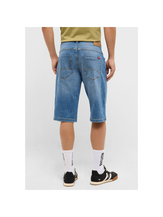 Mustang Mustang Szorty jeansowe DENIM BERMUDA Niebieski Straight Fit