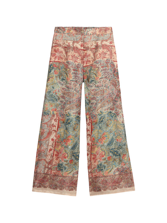 Oltre Oltre Spodnie materiałowe P029J002499N0R6 Écru Baggy Fit