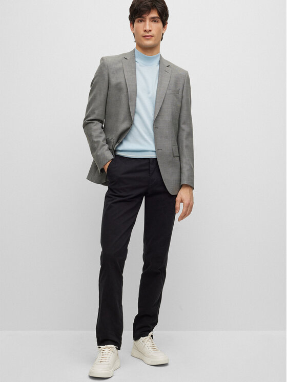 BOSS Boss Чино панталони Kaito1 50487966 Черен Slim Fit