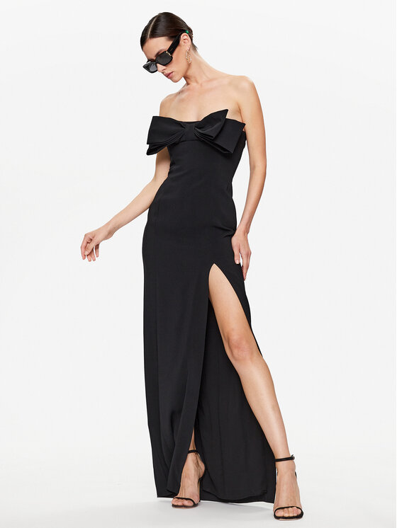 PINKO Pinko Večerní šaty Tunnel 101766 7624 Černá Regular Fit