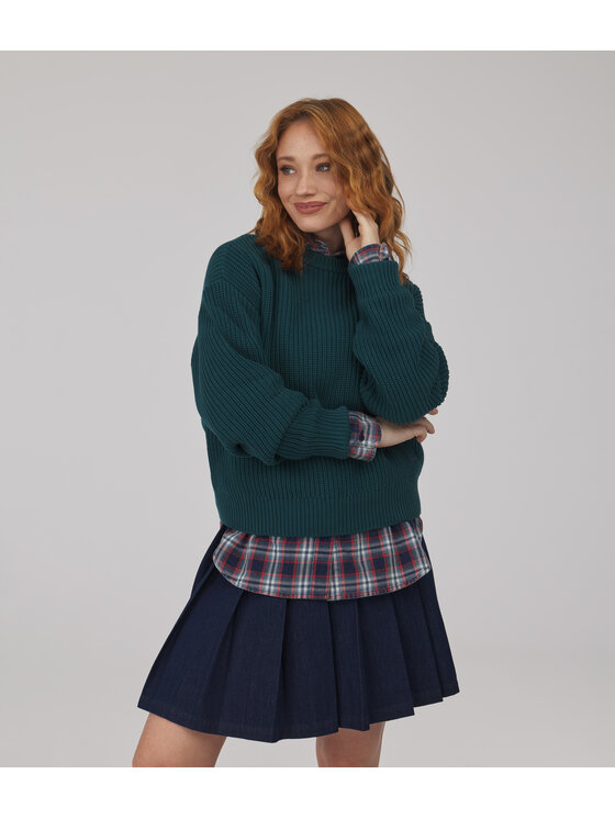 Lee Cooper Lee Cooper Sweter YANA Zielony ciemny