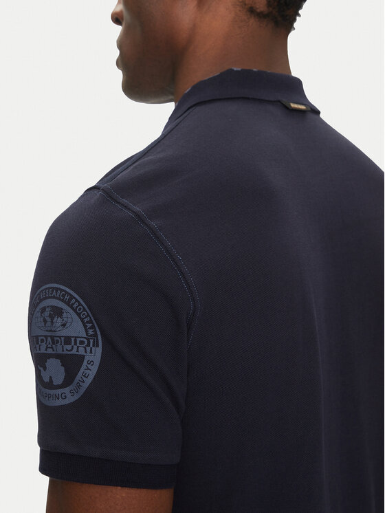 Napapijri Napapijri Polo marškinėliai E-Amundsen NP0A4IN9 Tamsiai mėlyna Regular Fit