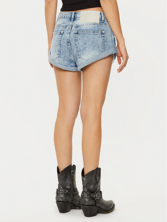 One Teaspoon One Teaspoon Дънкови шорти Bandits 26701 Син Regular Fit