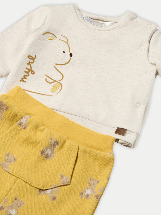 Mayoral Mayoral Completo maglia e ghettine 2513 Giallo Regular Fit