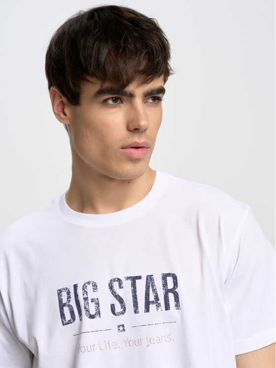 BIG STAR BIG STAR T-Shirt bruno_101 Biały Basic Fit