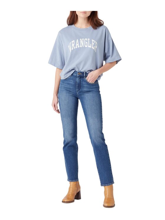 Wrangler Wrangler Jeansy W26RJX386 Niebieski Straight Leg