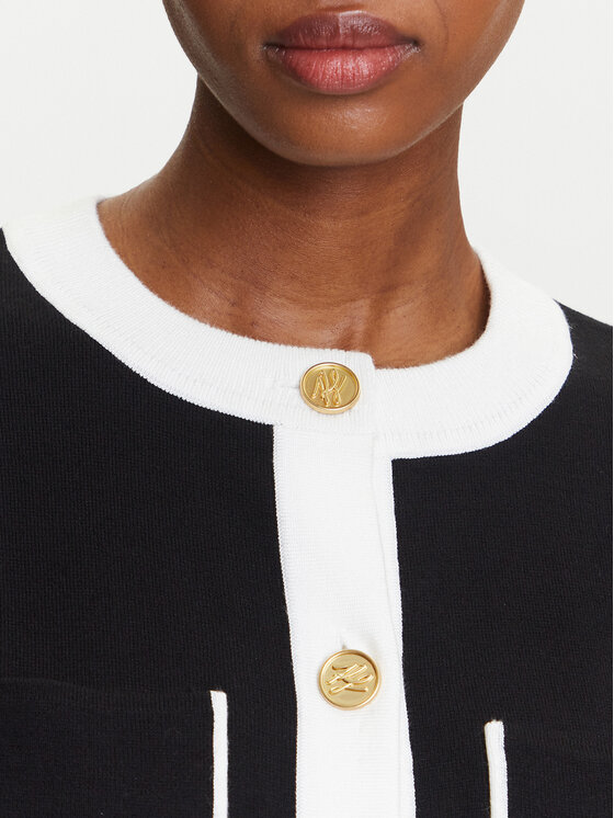 KARL LAGERFELD KARL LAGERFELD Kardigāns A3W18029 Melns Regular Fit