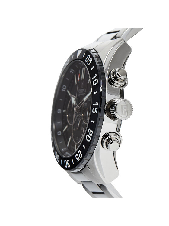 Festina Festina Zegarek Cermaic Chrono F20575/3 Srebrny