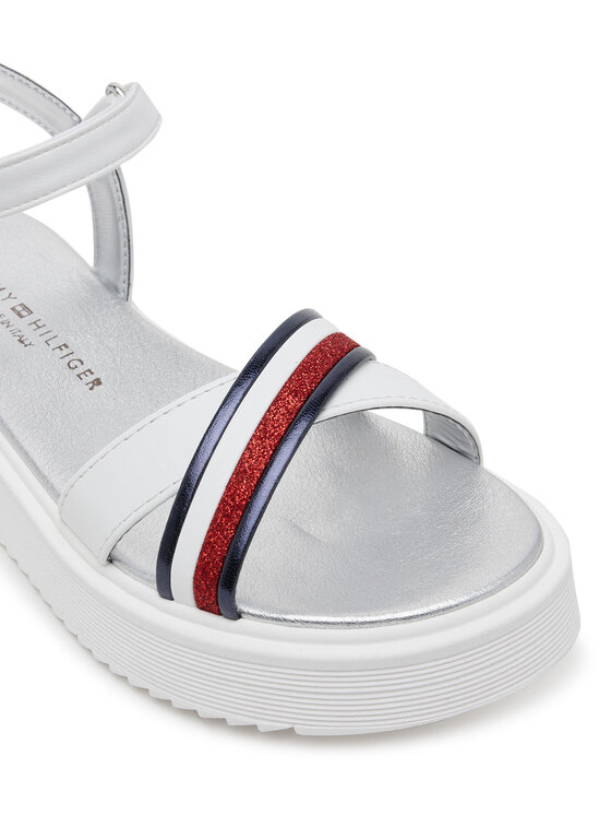 Tommy Hilfiger Tommy Hilfiger Sandały Sandal T4A2-33799-0273 S Biały