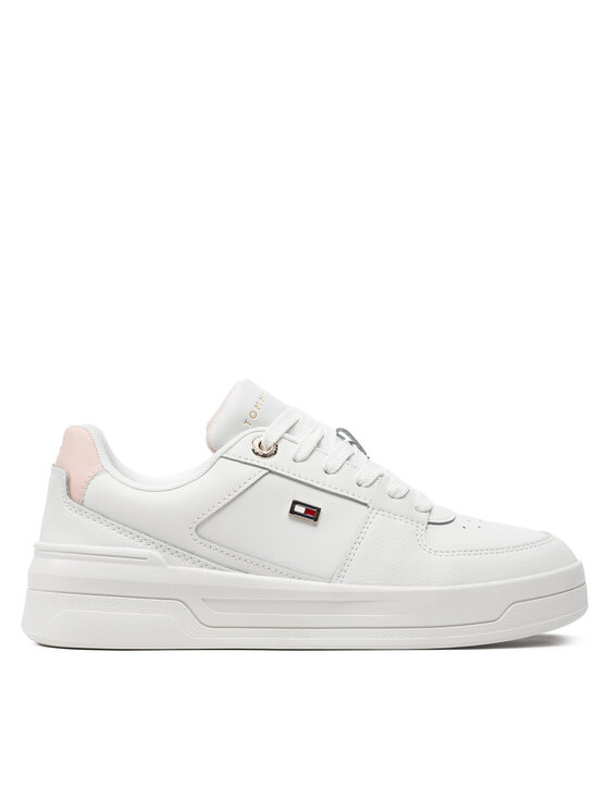 Sneakers Tommy Hilfiger Flag Basket Sneaker FW0FW08081 Écru