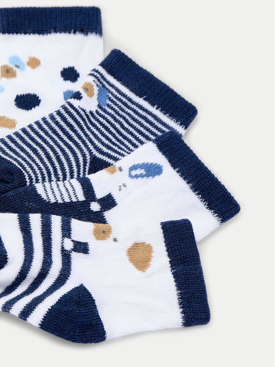 Mayoral Mayoral Set di 4 paia di calzini lunghi da bambini 9862 Blu scuro