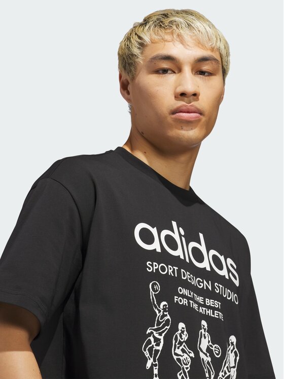 adidas adidas T-Shirt 158685 Czarny Oversize