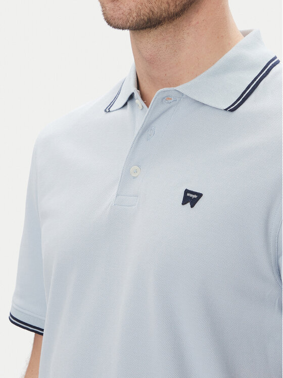 Wrangler Wrangler Polo 112362830 Błękitny Regular Fit