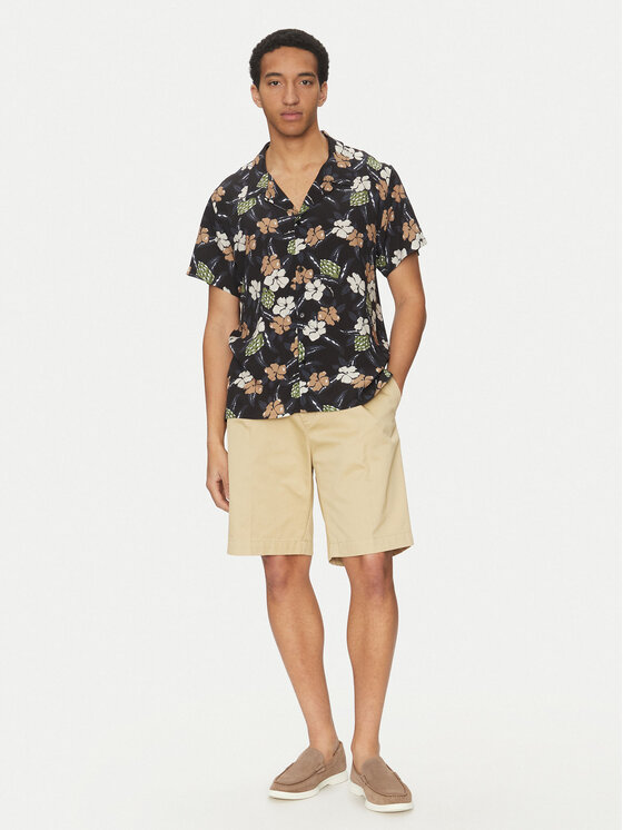 BOSS BOSS Cămașă Beach 50535793 Negru Regular Fit