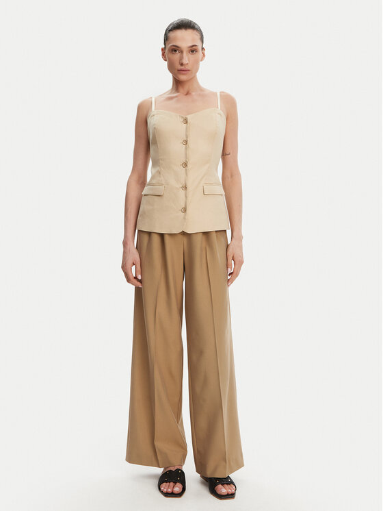 Guess Guess Top W5GH0L WH5L2 Bej Regular Fit