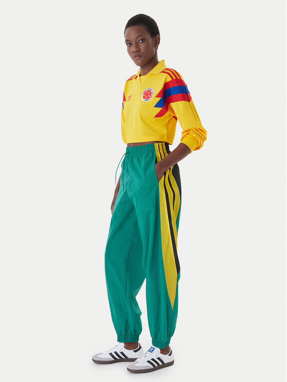 adidas adidas Teplákové nohavice Sport Santiago KD2971 Zelená Loose Fit