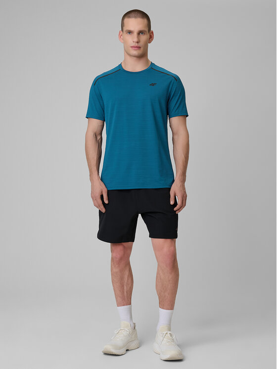 4F 4F Koszulka techniczna active Granatowy Regular Fit