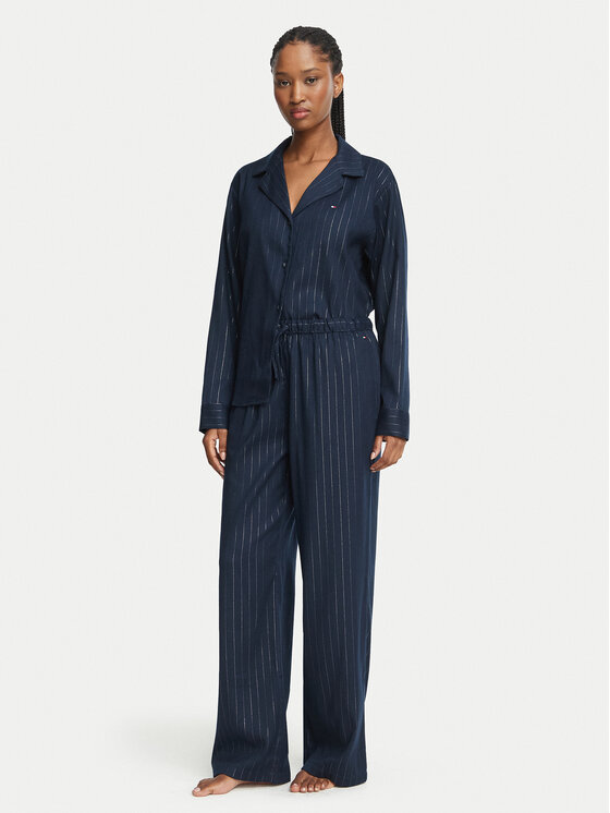 Tommy Jeans Tommy Jeans Pyžamo UW0UW06685 Tmavomodrá Relaxed Fit