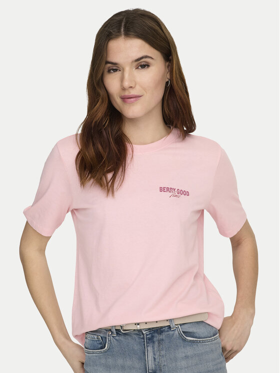 ONLY ONLY T-Shirt Lucy 15367829 Červená Regular Fit