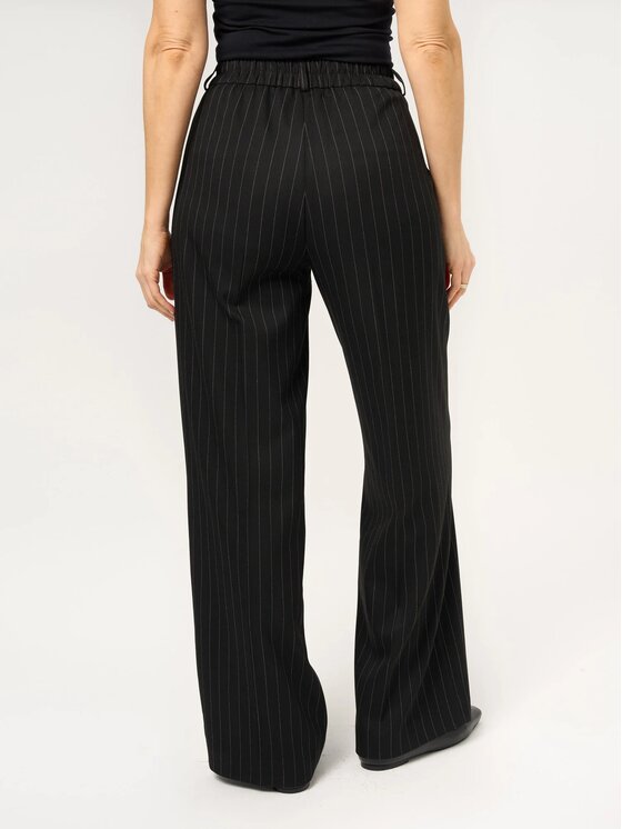 Willsoor Willsoor Spodnie materiałowe 68255 Czarny Wide Leg