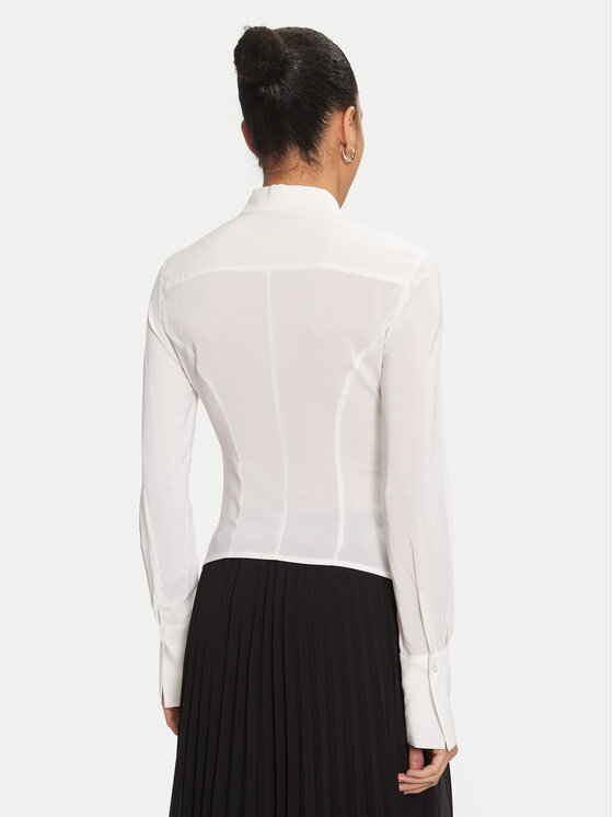 PINKO PINKO Πουκάμισο 100612 A1NI Λευκό Regular Fit
