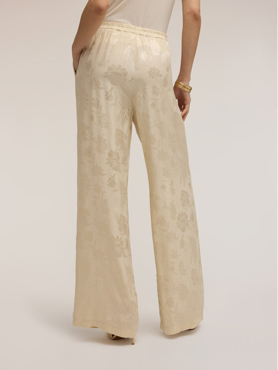 Motivi Motivi Pantaloni di tessuto P021W000868N0V1 Crema Over Fit