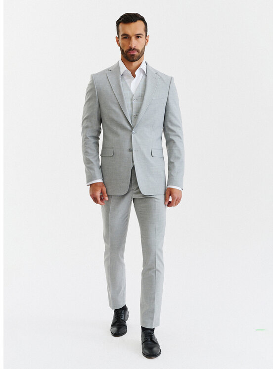 Pako Lorente Pako Lorente Spodnie garniturowe P23SF-6G-004 Szary Slim Fit