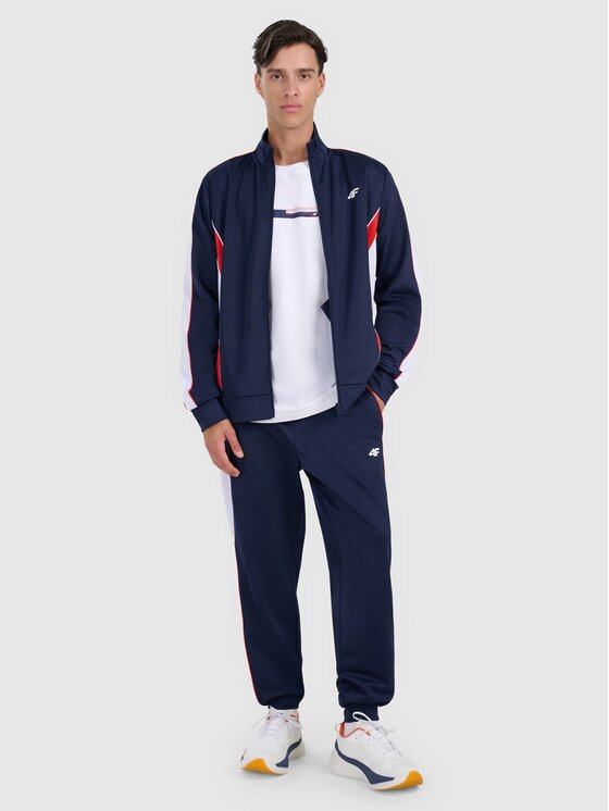 4F 4F Pantaloni da tuta 4FRAW25TTROM1611-31S Blu scuro Regular Fit
