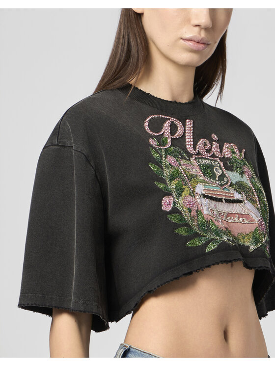 PHILIPP PLEIN PHILIPP PLEIN T-Shirt 30526 Černá Regular Fit
