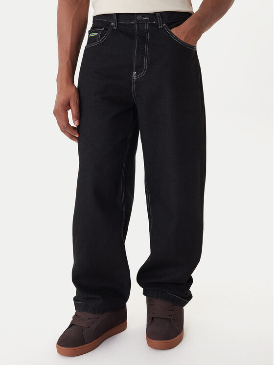 DC Shoes DC Shoes Blugi Worker Baggy Denim Rbt ADYDP03079 Negru Baggy Fit