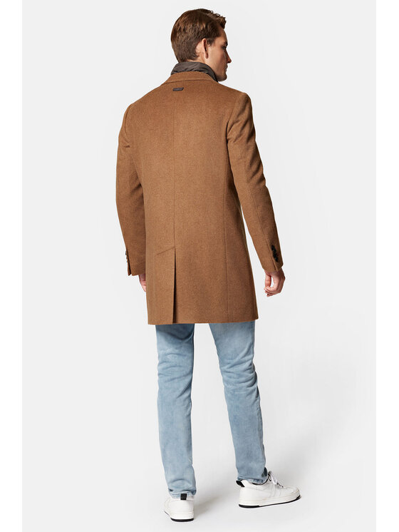 Lancerto Lancerto Płaszcz wełniany Norfolk PC073223000007 Brązowy Regular Fit