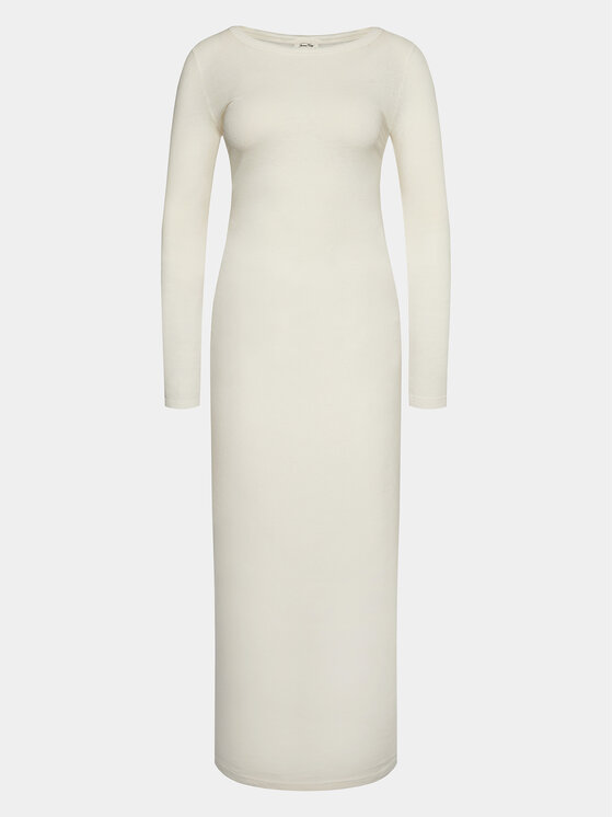 American Vintage Rochie de zi Gamipy GAMI14AE24 Alb Regular Fit